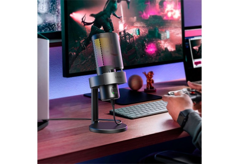 FIFINE AMPLIGAME A9 USB RGB Gaming Microphone
